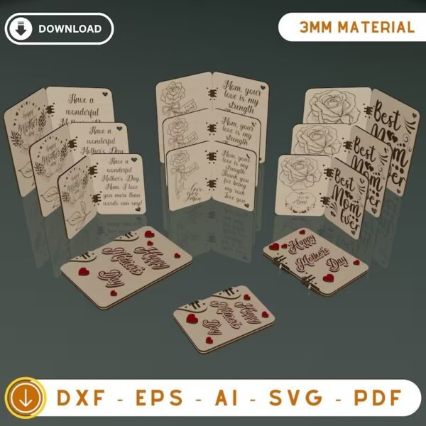 Tarjeta Del Dia De La Madre Creativo Digital